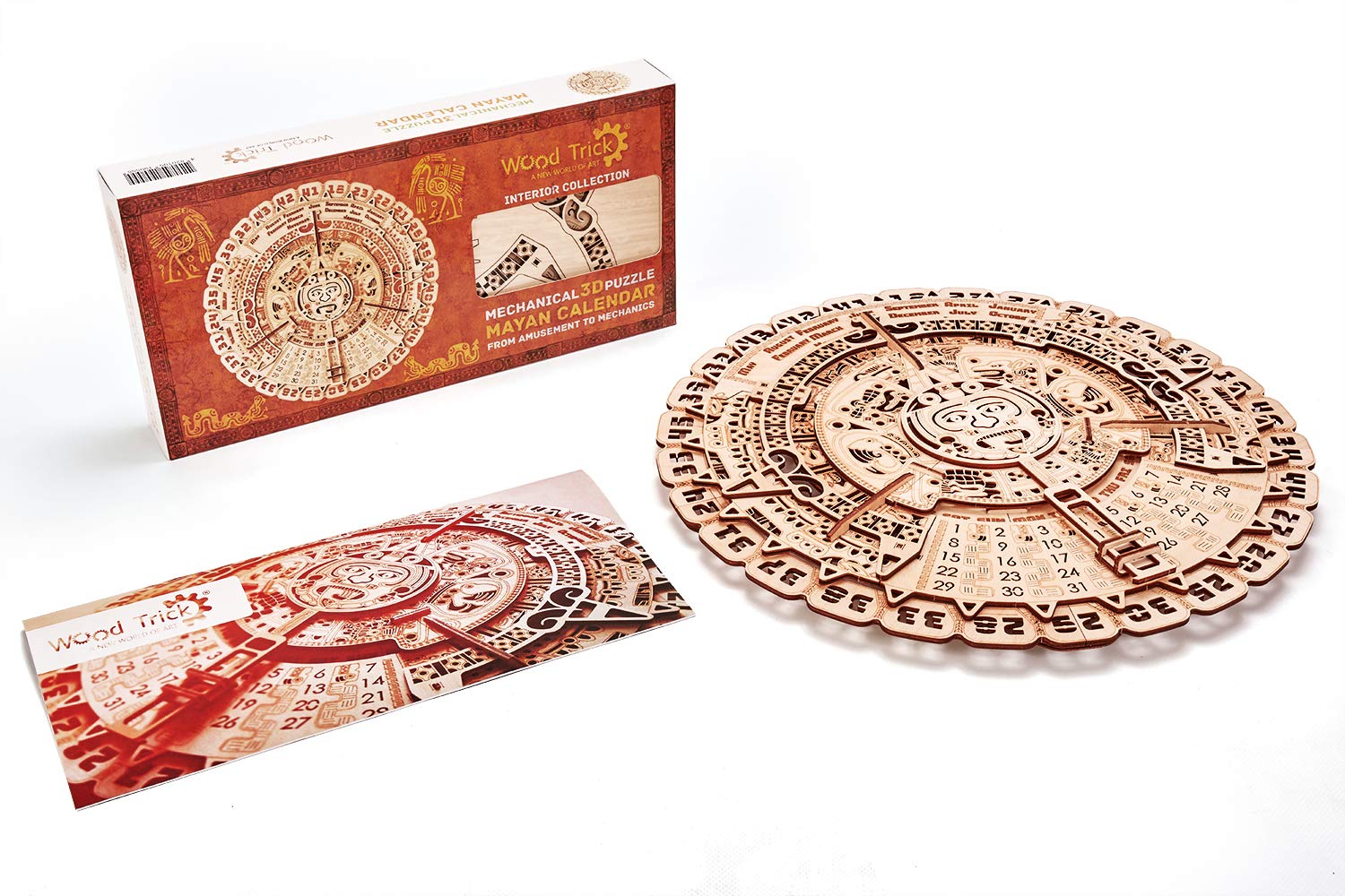 Купить Механическая сборная модель Wood Trick Календарь Майя оптом