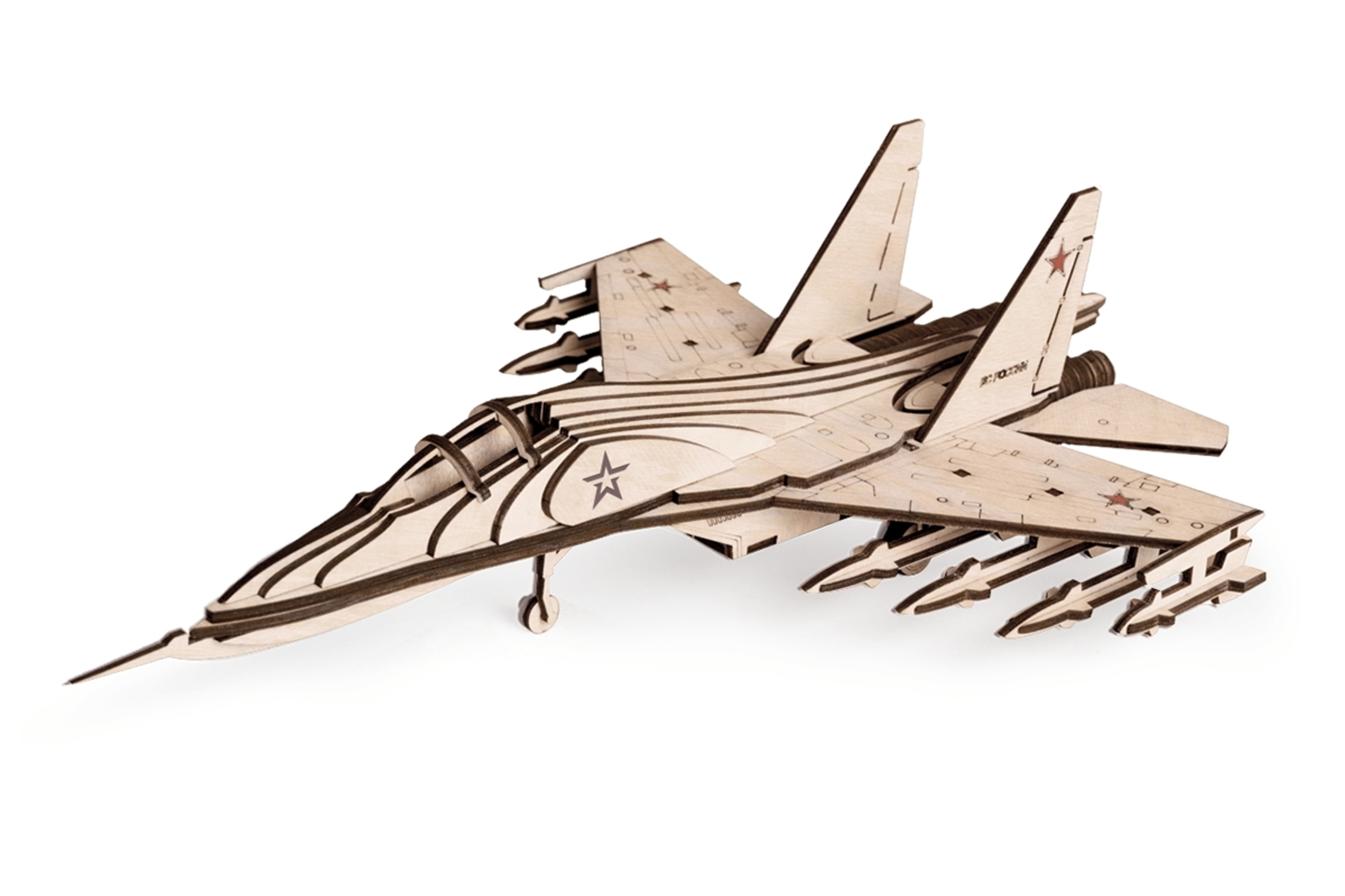 Конструктор из дерева "Армия России" Российский Истребитель