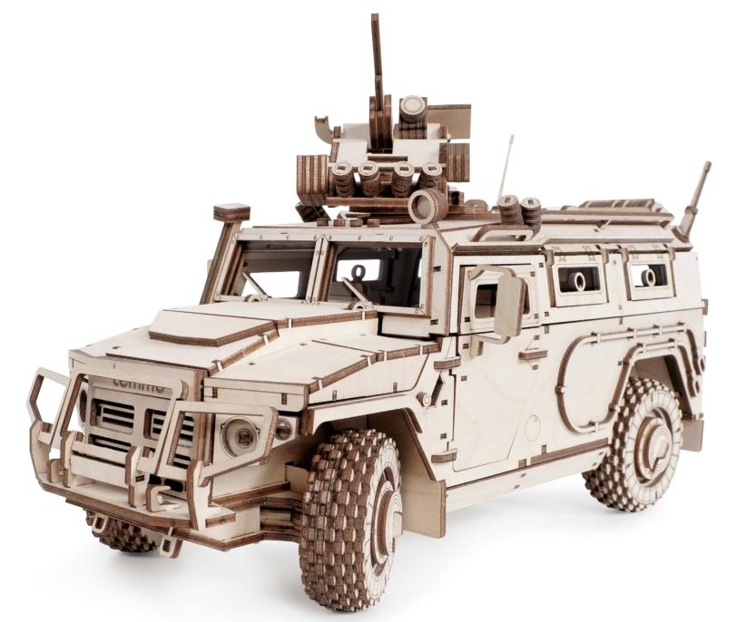 Купить Деревянный конструктор, сборная модель Lemmo Бронеавтомобиль Лигер оптом