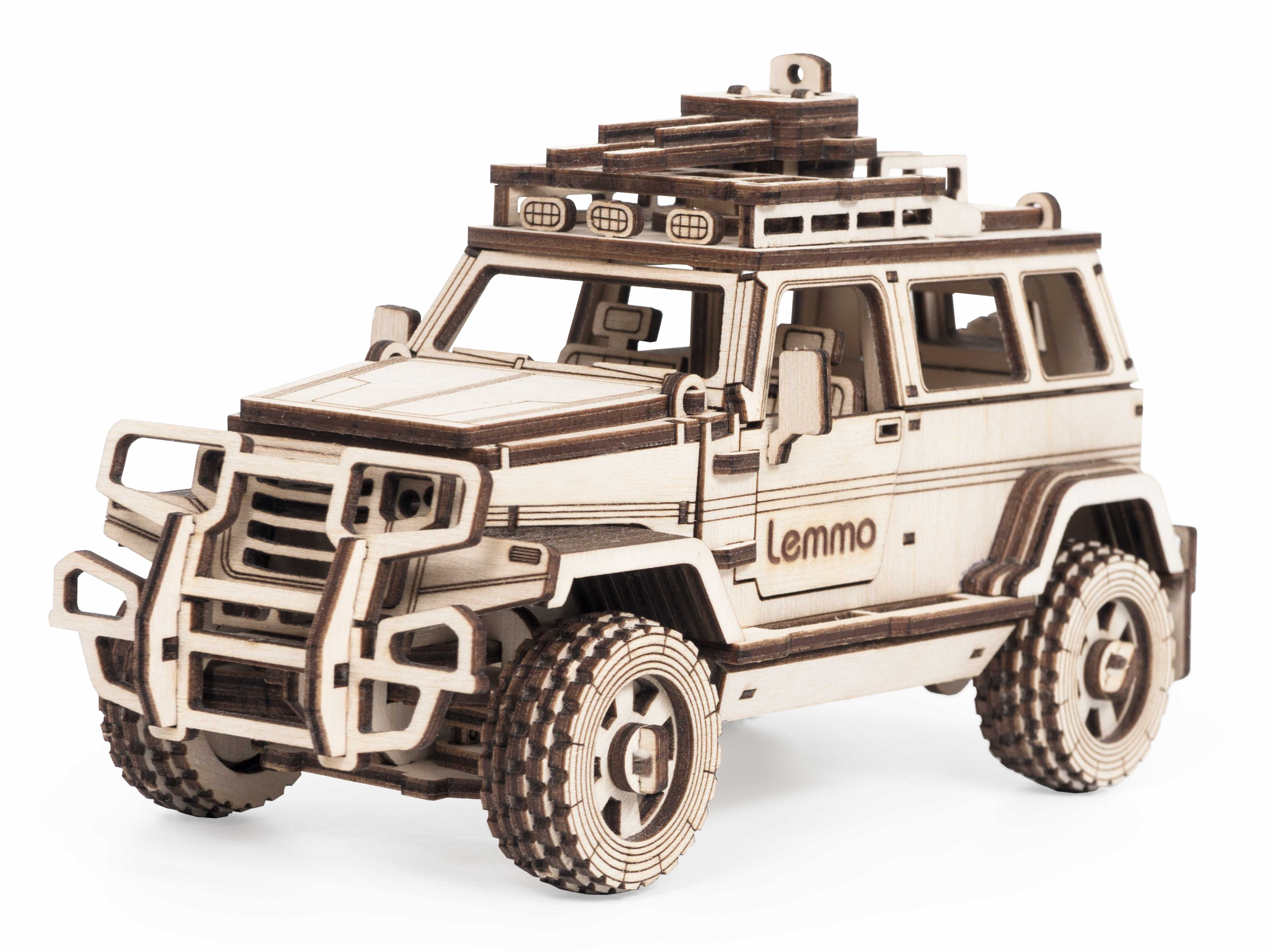 Сборная модель из дерева Lemmo Внедорожник "Булат"
