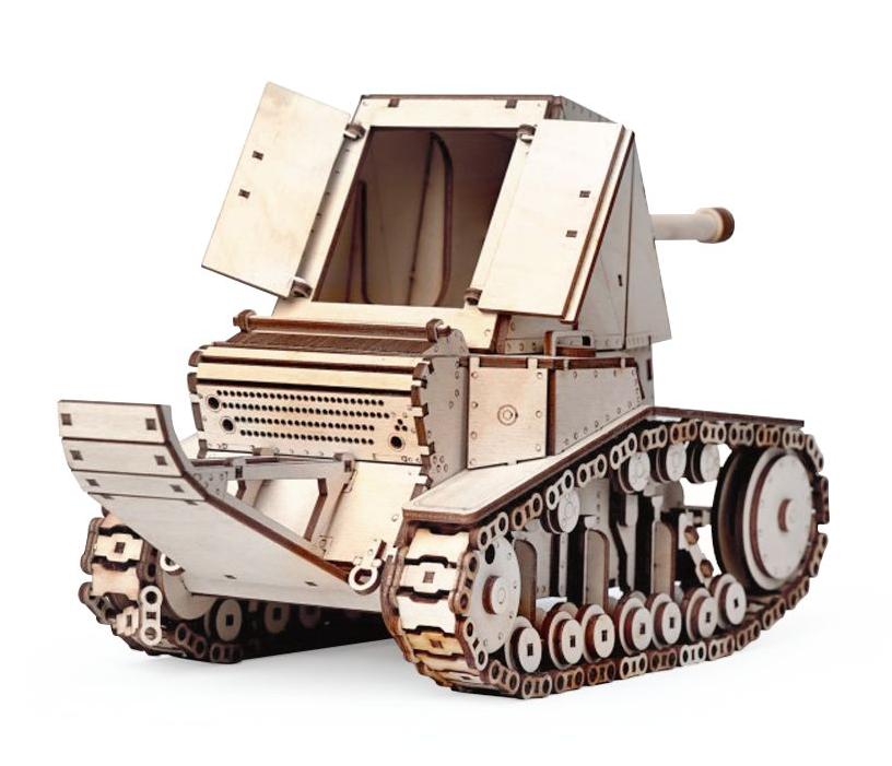 Купить Конструктор 3D деревянный подвижный Lemmo Танк СУ-18 оптом