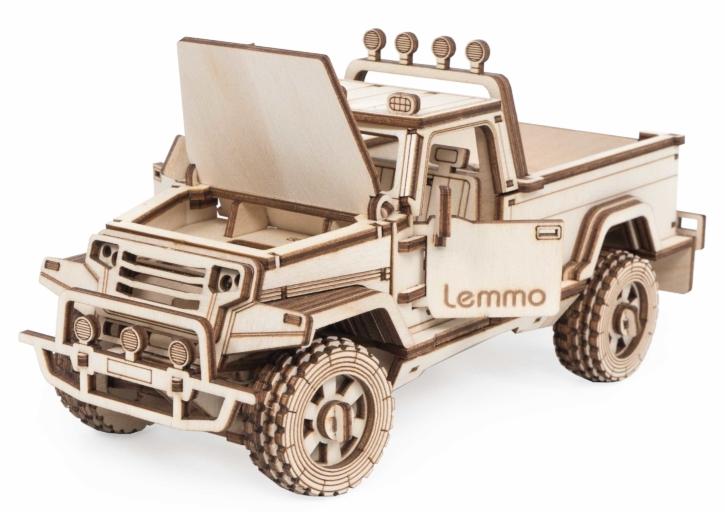Купить Сборная модель из дерева Lemmo Внедорожник "Кондор" с прицепом оптом