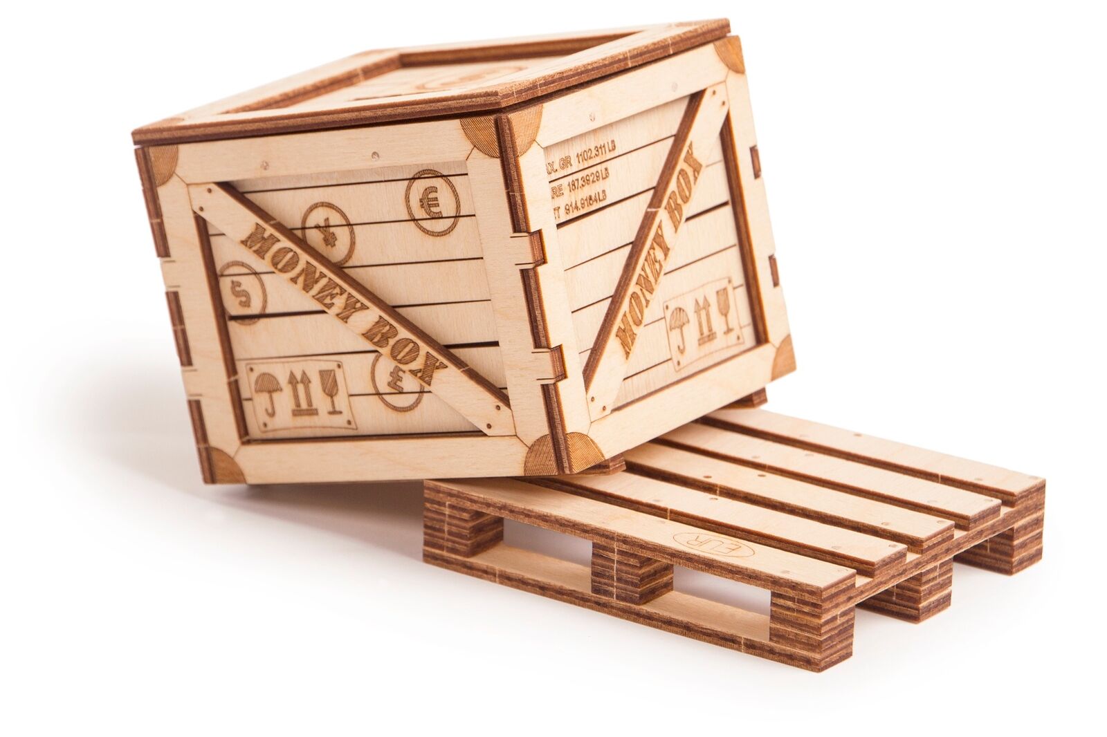 Купить Механический 3D-пазл из дерева Wood Trick Погрузчик оптом