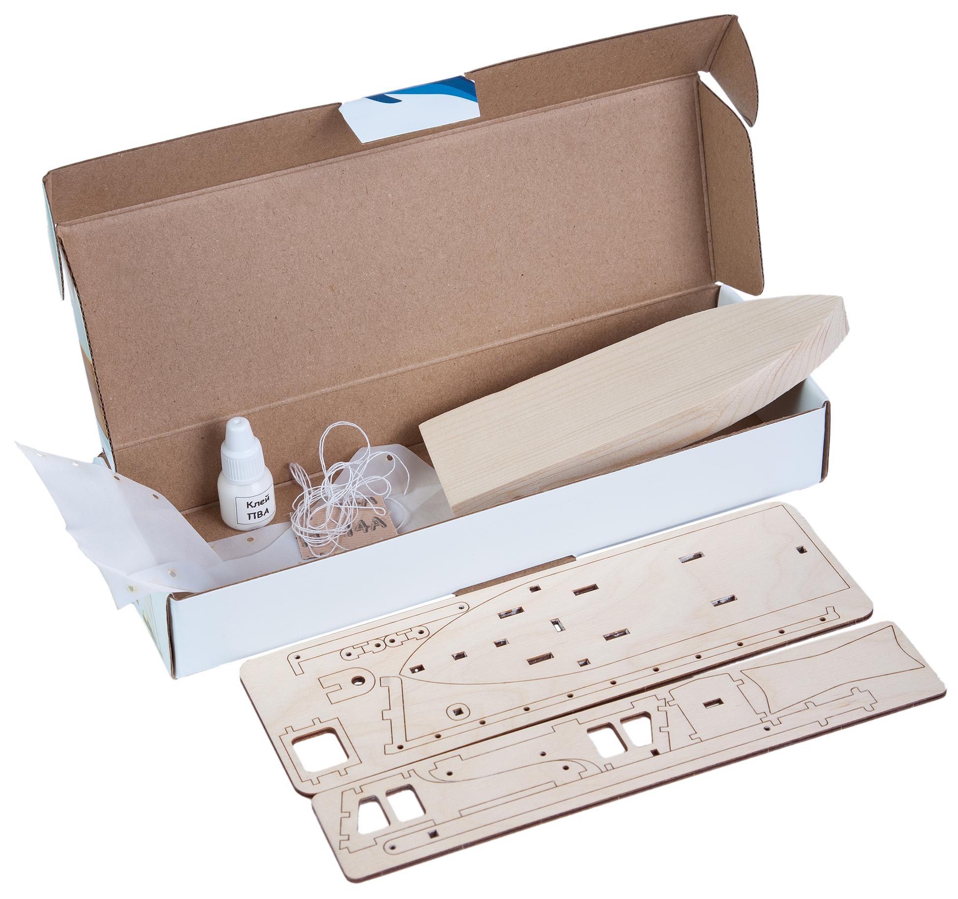 Купить Деревянный конструктор Happycon Яхта с парусами оптом