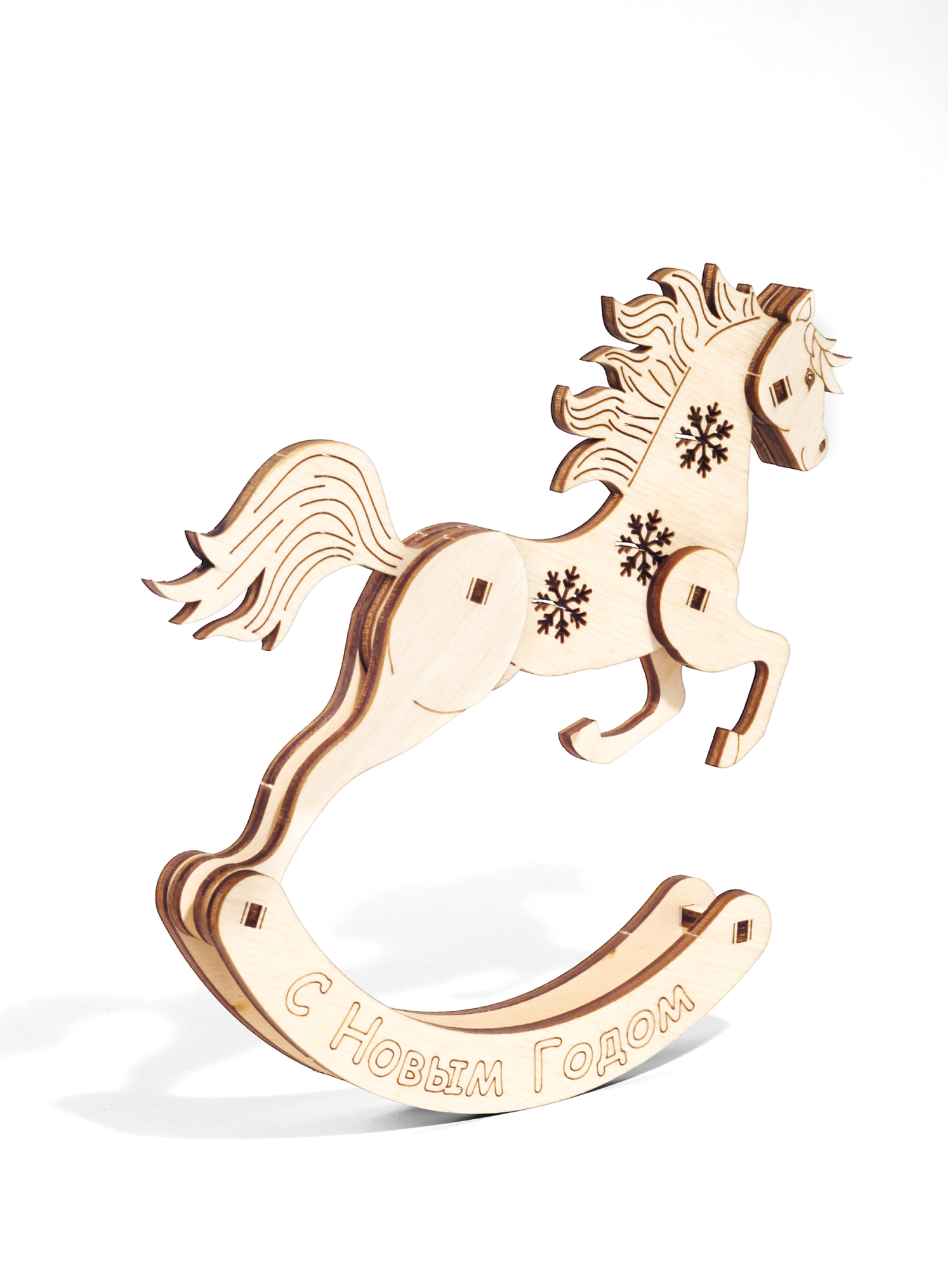 Купить Деревянный конструктор 3D DROVO Лошадь Символ года оптом