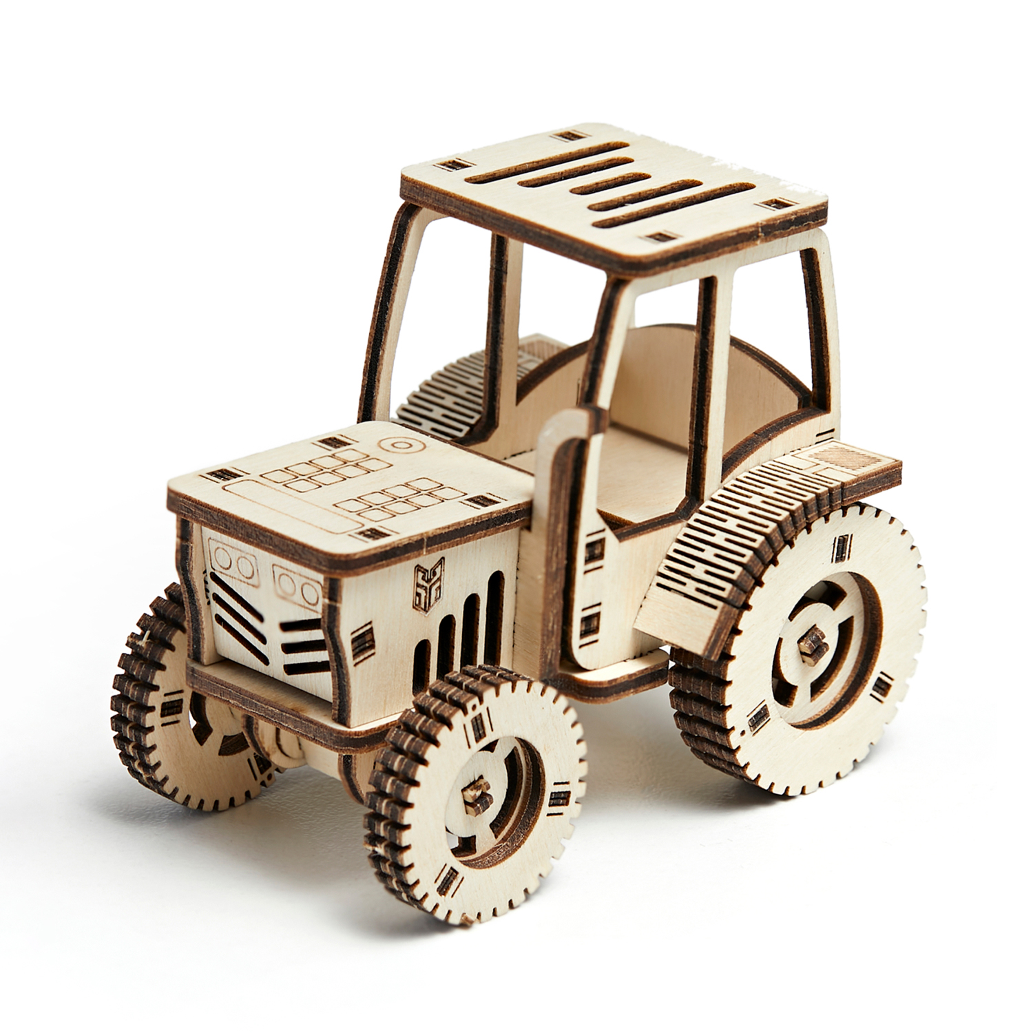 Купить Деревянный конструктор 3D DROVO Трактор с цистерной оптом