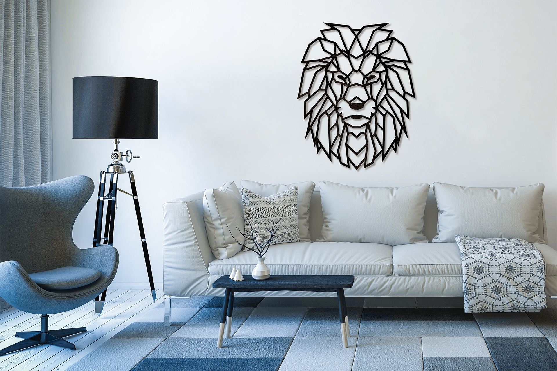 Купить Деревянный декор настенный, панно EWA Design Лев оптом