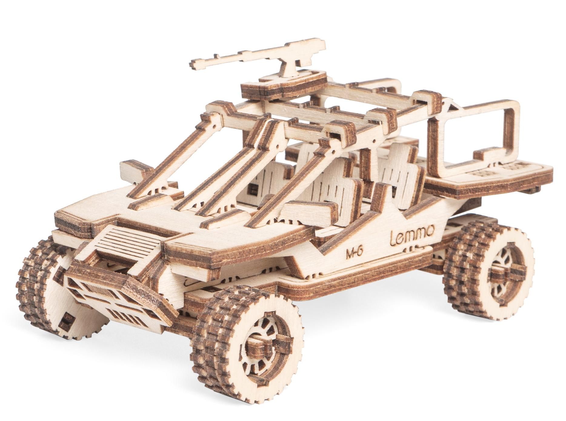 Купить Деревянный конструктор, сборная модель Lemmo Внедорожник Багги М-6 оптом