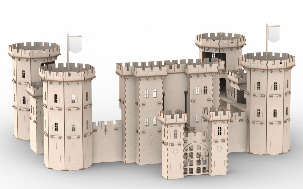 Купить Конструктор деревянный "Большой средневековый замок" оптом