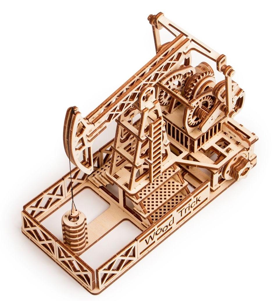 Купить Механический 3D-пазл из дерева Wood Trick Нефтяная Вышка оптом