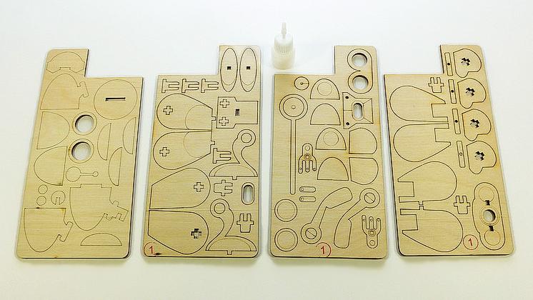 Купить Конструктор 3D деревянный подвижный Lemmo Робот САН оптом