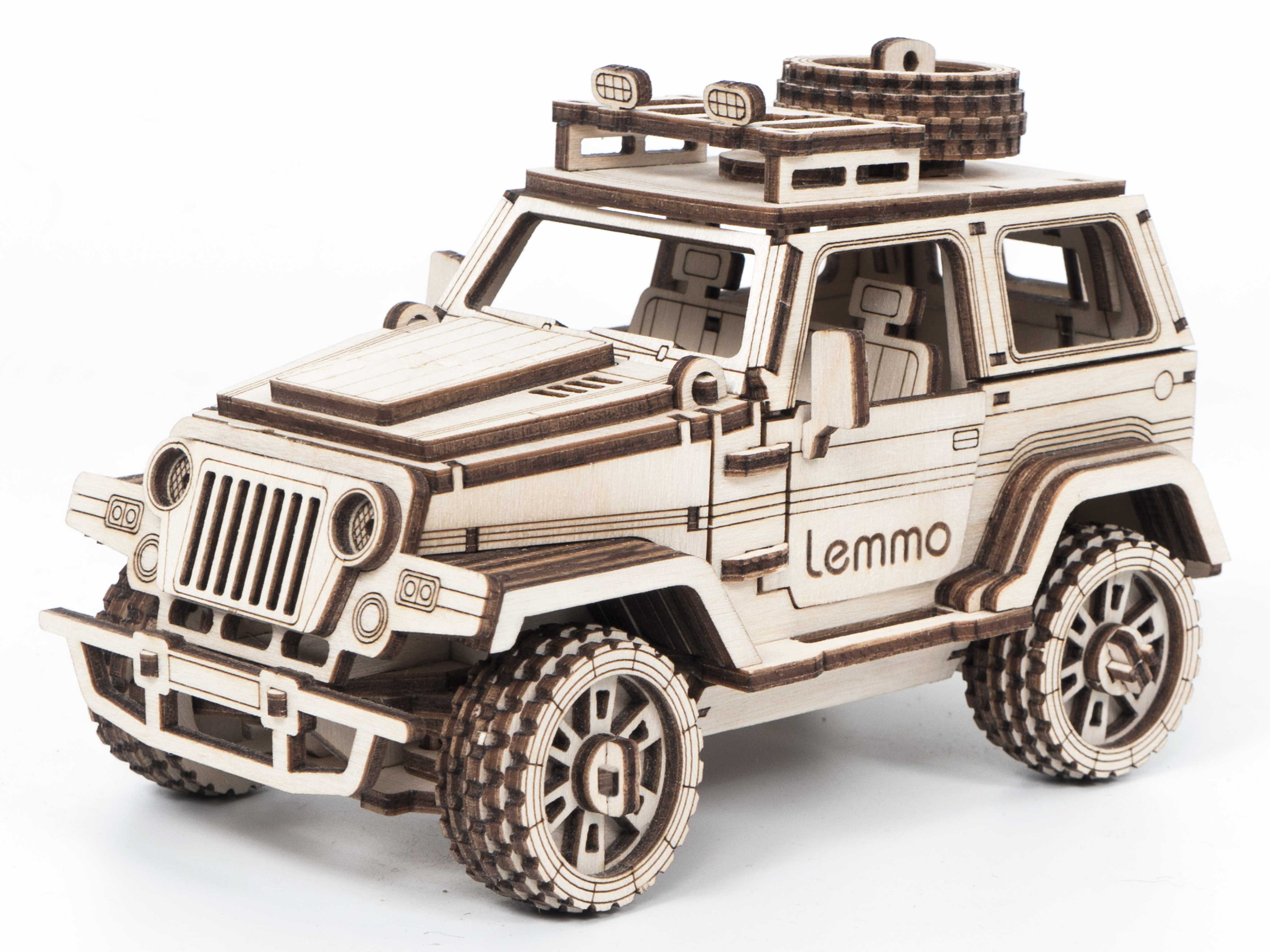 Сборная модель из дерева Lemmo Внедорожник "Трикс"