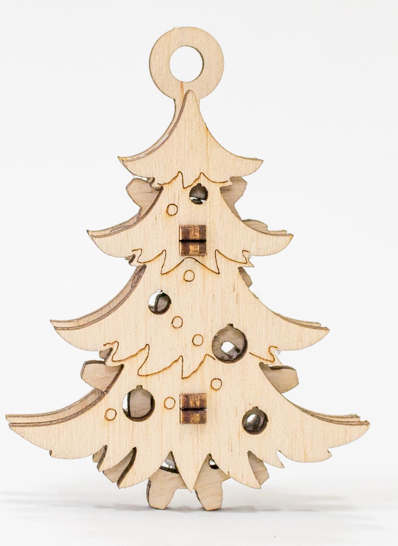 Купить Деревянный конструктор-брелок EWA "Эвик: Новогодняя Елка" оптом