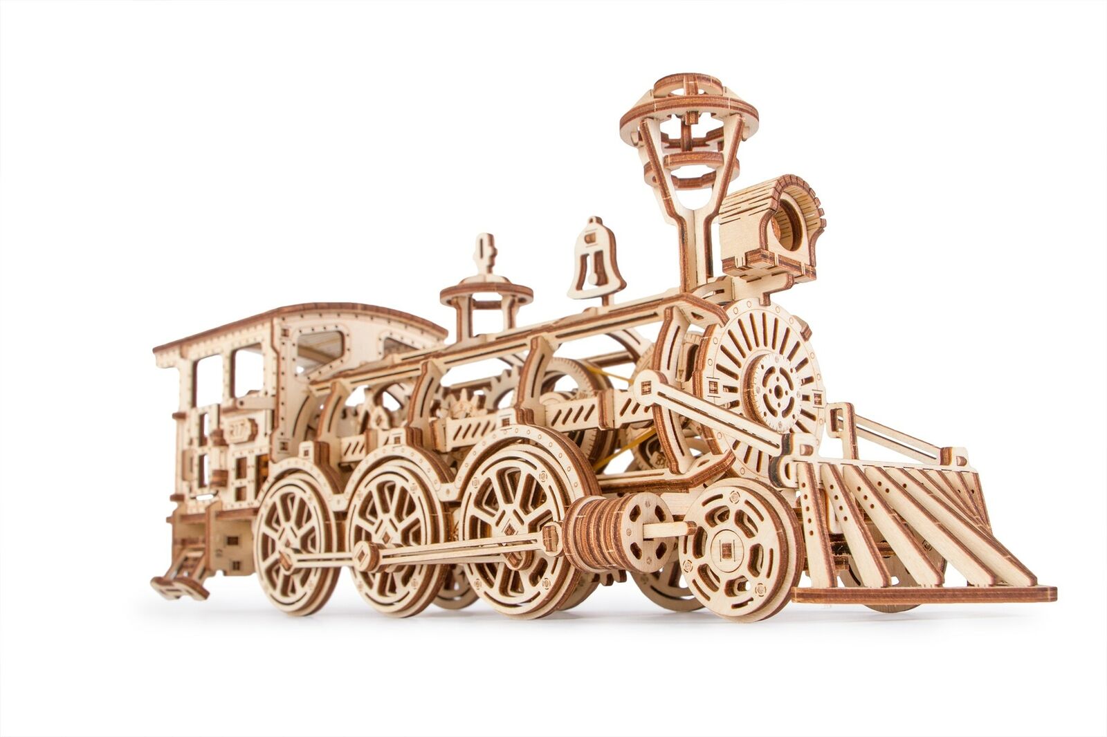 Механическая сборная модель Wood Trick Локомотив R17 с рельсами