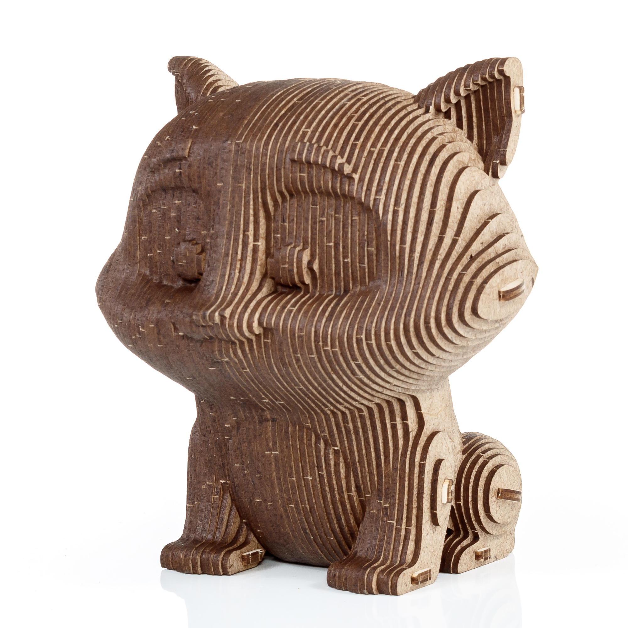 Купить Деревянный 3D пазл копилка EWA Кошечка оптом