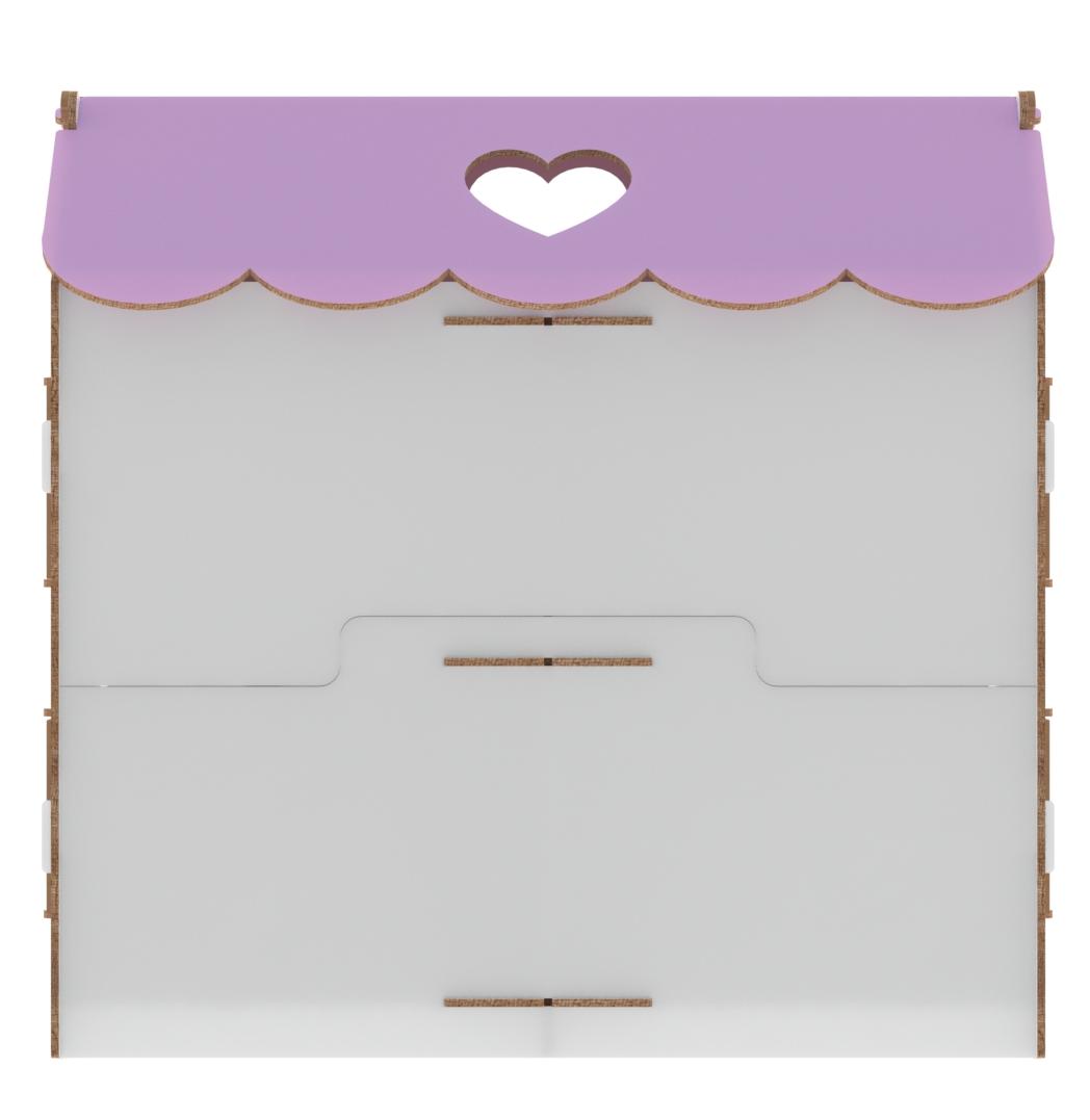 Купить Конструктор Кукольный домик Playwood цветной (сиреневый) оптом