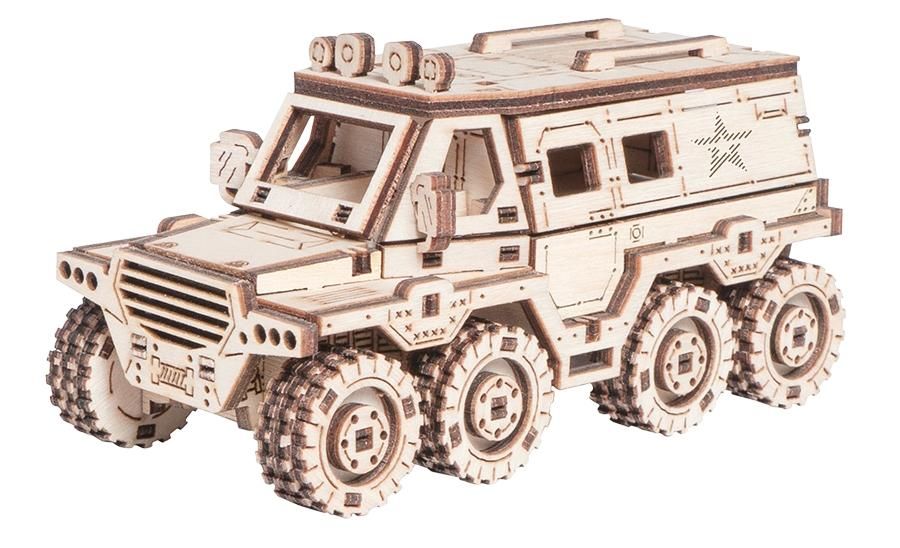 Купить Деревянный конструктор, сборная модель Армия России Вездеход-Амфибия оптом