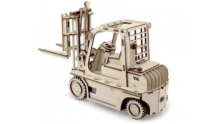Купить Конструктор 3D деревянный подвижный Lemmo Погрузчик оптом