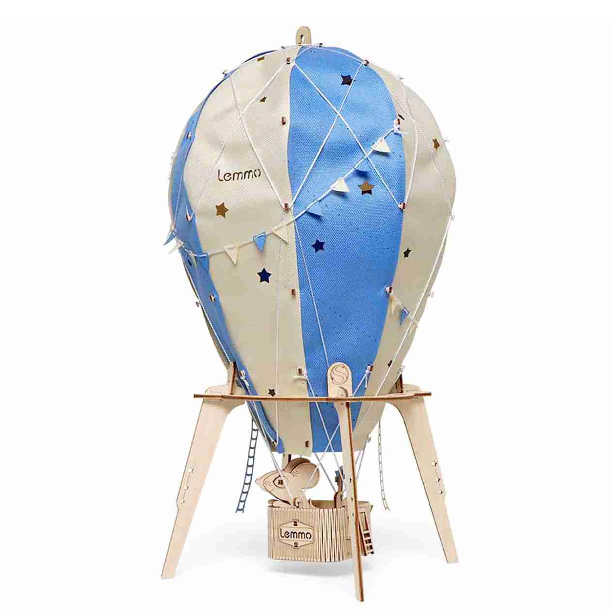 Купить Светильник, ночник из дерева Lemmo Воздушный шар "Сияние ночи" оптом