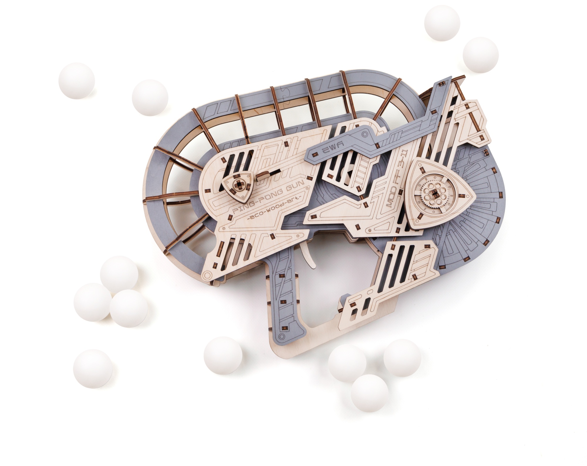 Купить Механическая сборная модель EWA Пинг-Понг Пушка оптом