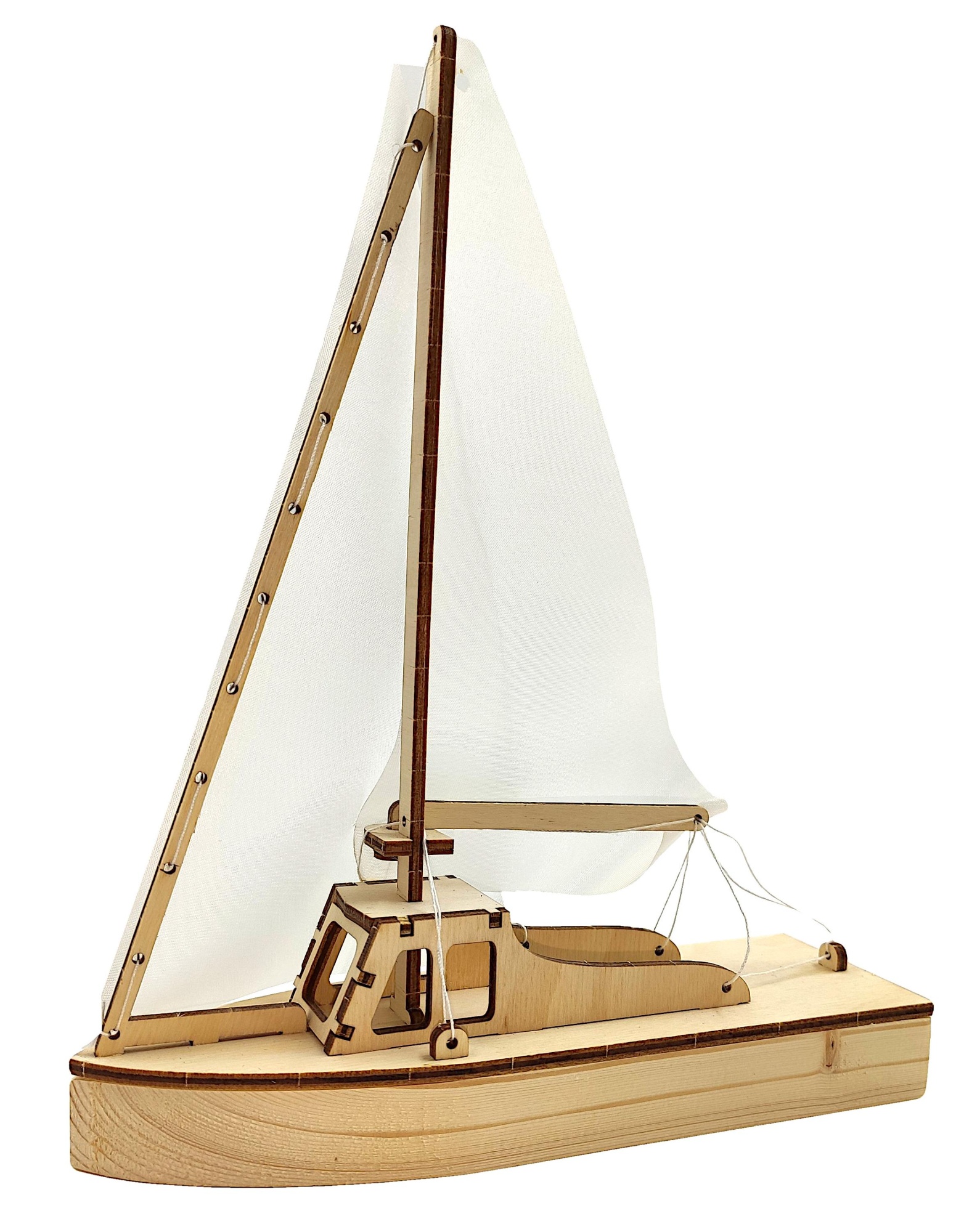 Деревянный конструктор Happycon Яхта с парусами