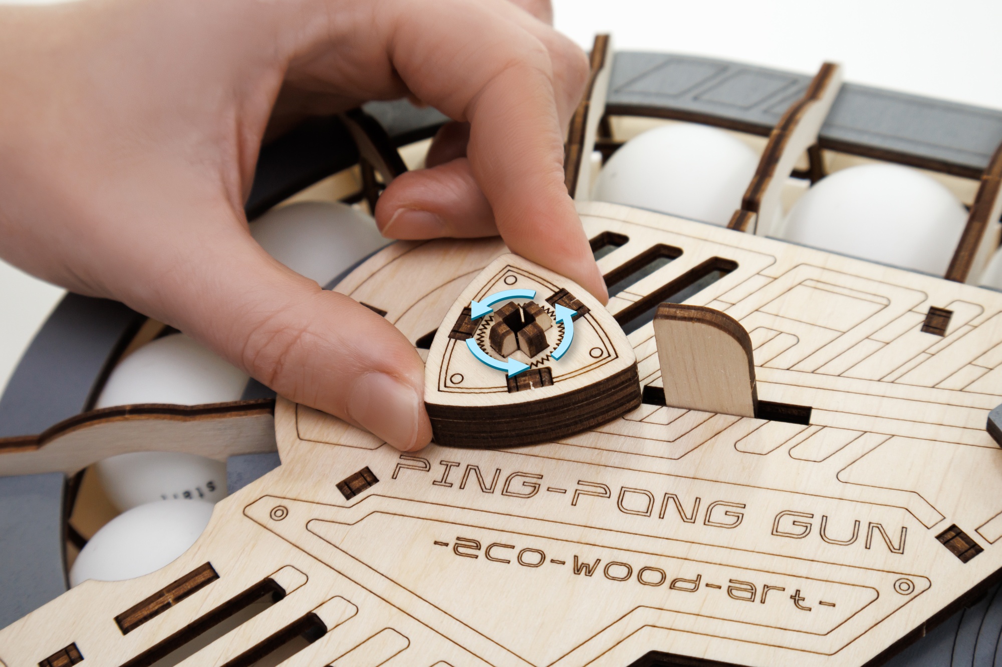 Купить Механическая сборная модель EWA Пинг-Понг Пушка оптом