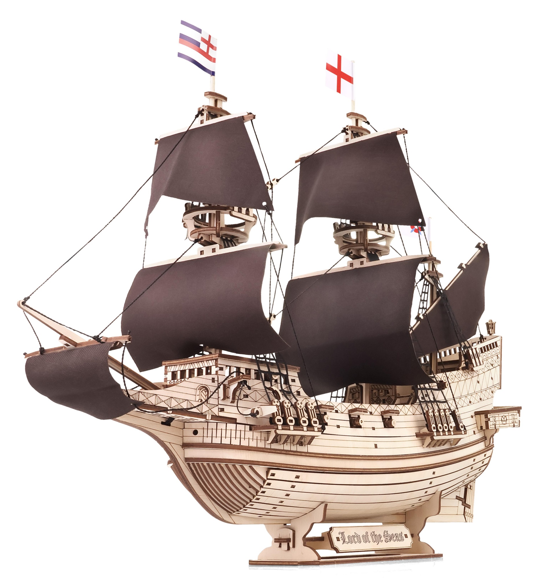 Сборная модель, деревянный конструктор EWA Корабль Владыка Морей