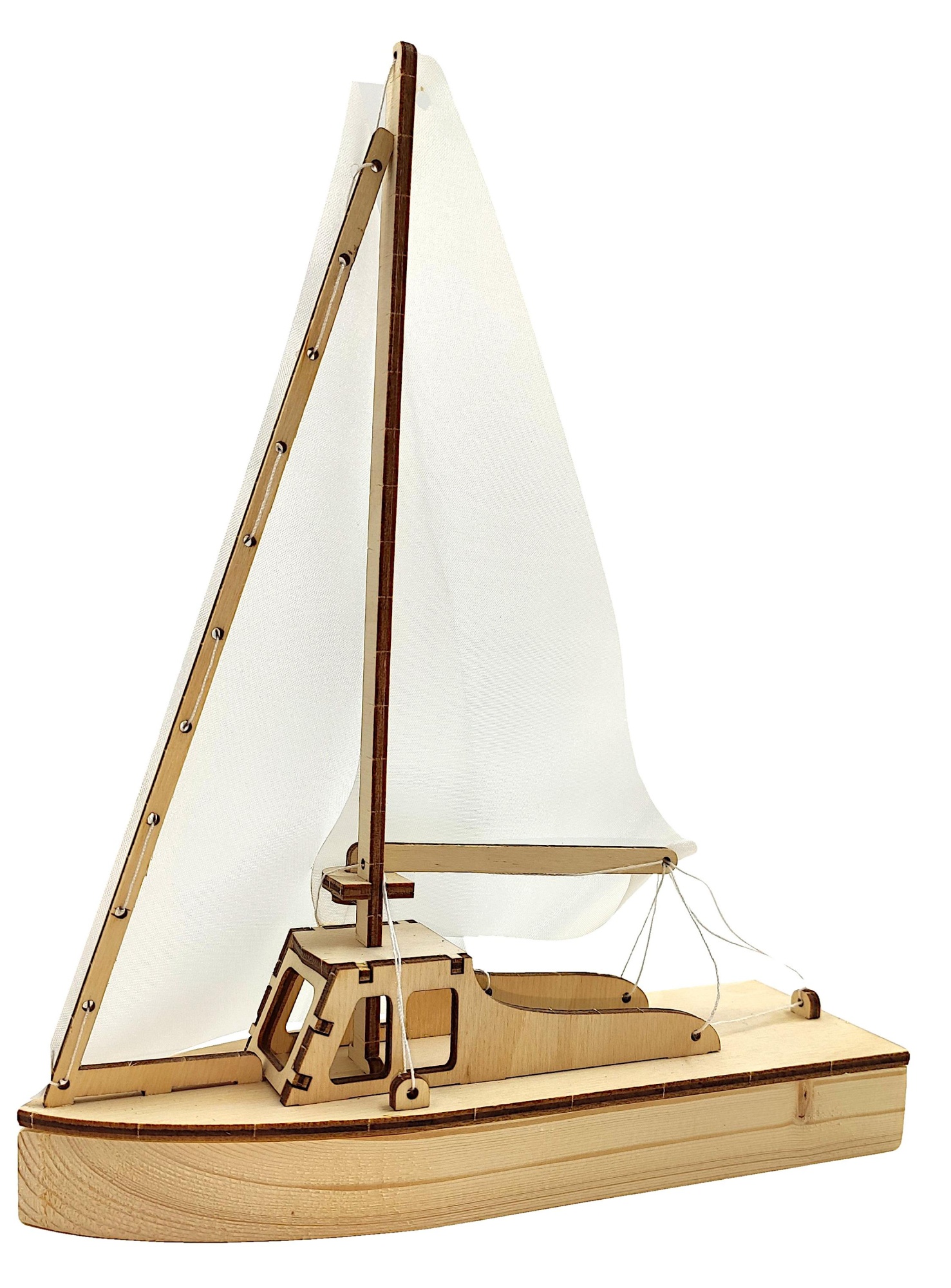 Купить Деревянный конструктор Happycon Яхта с парусами оптом