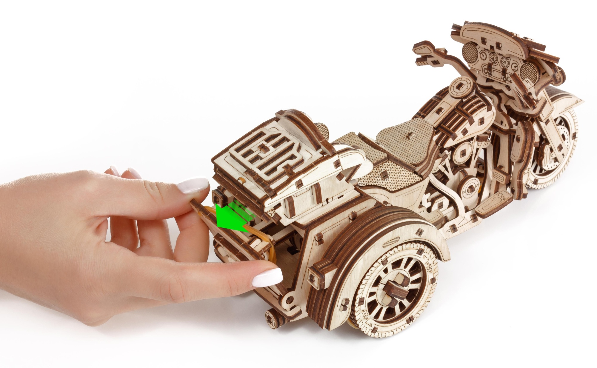 Купить Сборная модель из дерева EWA Мотоцикл Трайк оптом