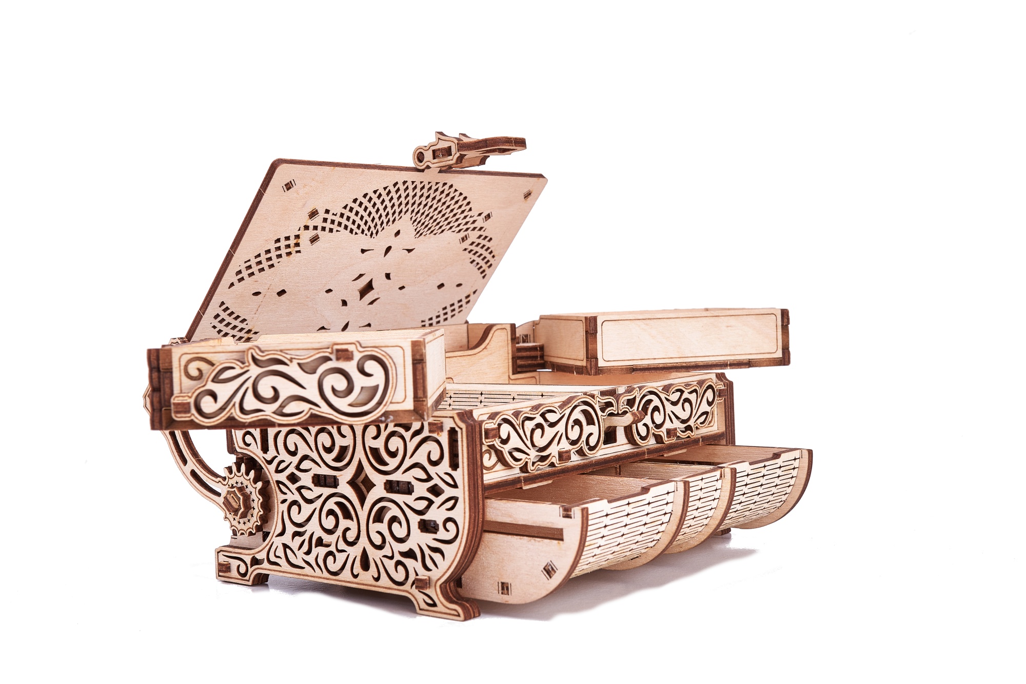 Купить Cборная модель Wood Trick Шкатулка, декорированная кристаллами Swarovski ® оптом