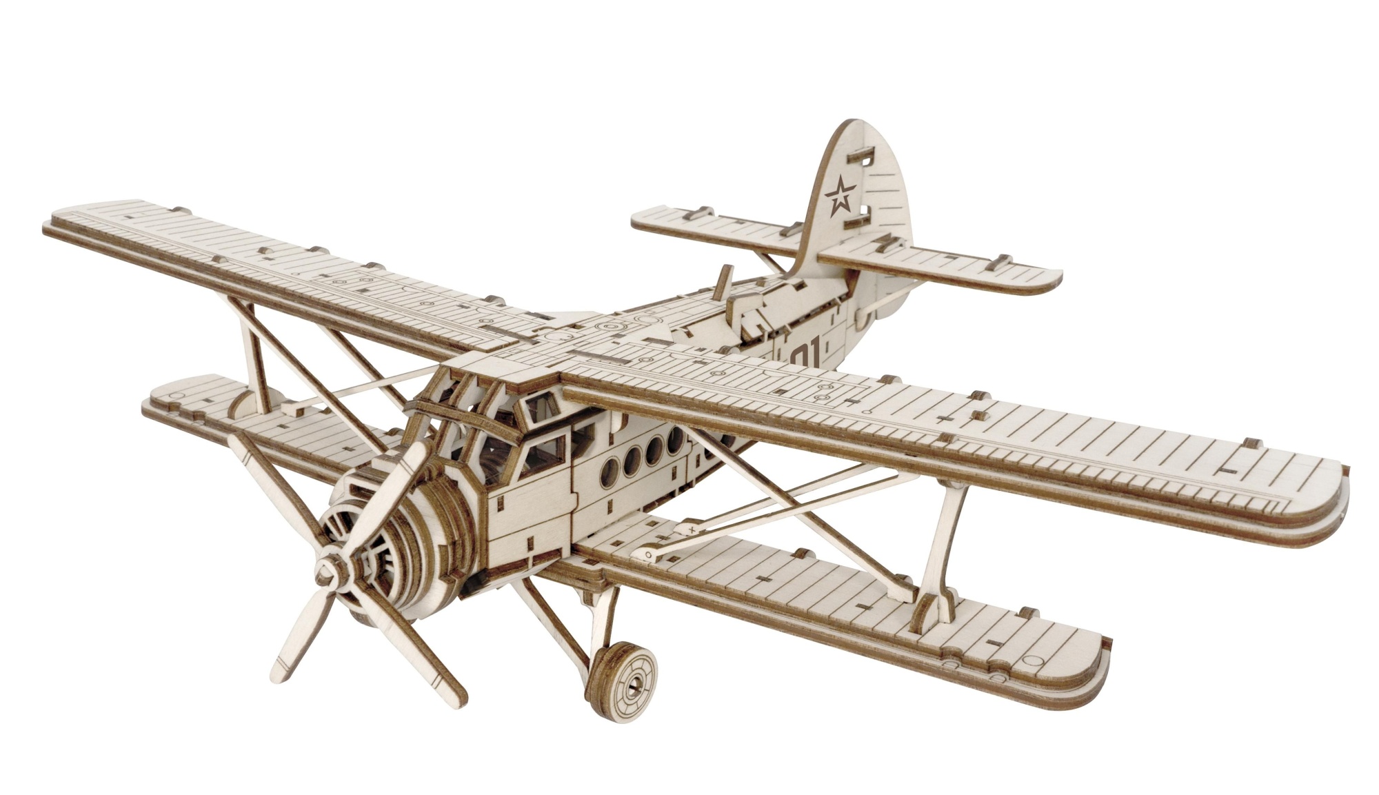 Купить Конструктор из дерева Армия России Военный самолет АН-2 оптом
